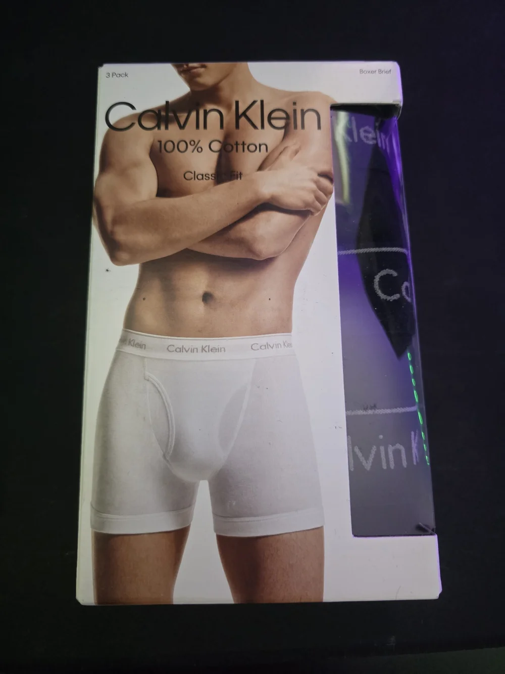 Calvin Klein Men’s 3-Pack Cotton Boxer Briefs - *Small* Black